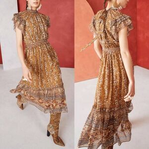 Ulla Johnson Alastair Dress, Ochre 4 $695